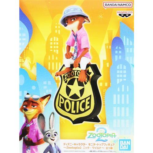 Zootopia 2 モニタートップフィギュア ニック・ワイルド 未開封ディズニーキャラクター モニタートップフィギュア ?Zootopia 2