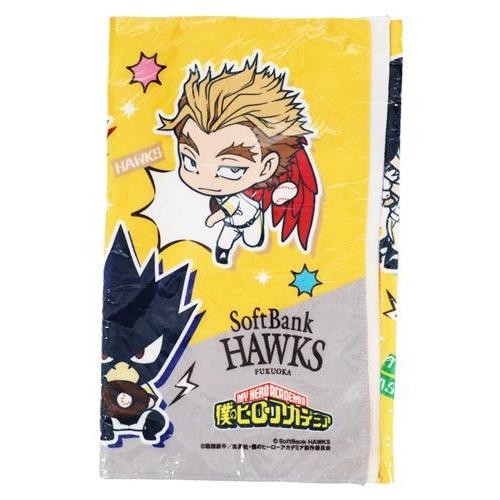 僕のヒーローアカデミア　ヒロアカ　フルカラーフェイスタオル　ホークス 僕のヒーローアカデミア×福岡ソフトバンクホークス フェイスタオル
