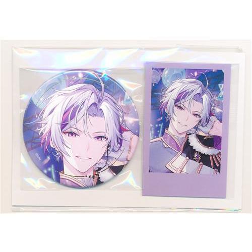 にじさんじ 誕生日グッズ2026 箔押し缶バッジ&チェキ風カード 不破湊