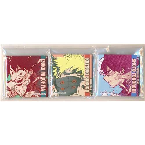 僕のヒーローアカデミア スクエア缶バッジ 緑谷出久&爆豪勝己&轟焦凍