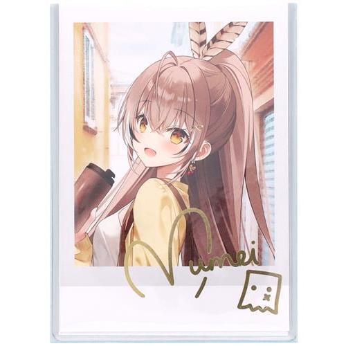 【直筆サイン】七詩ムメイ 誕生日記念 数量限定 チェキ風ブロマイド ホロライブ ホロライブEnglish 誕生日記念2023 箔押し複製サイン入りチェキ風