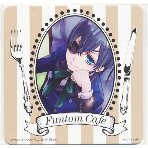 黒執事 Funtom Cafe シエル・ファントムハイヴ オリジナルコースター 黒執事 Funtom Cafe オリジナルコースター(2月ver) シエル・ファントム
