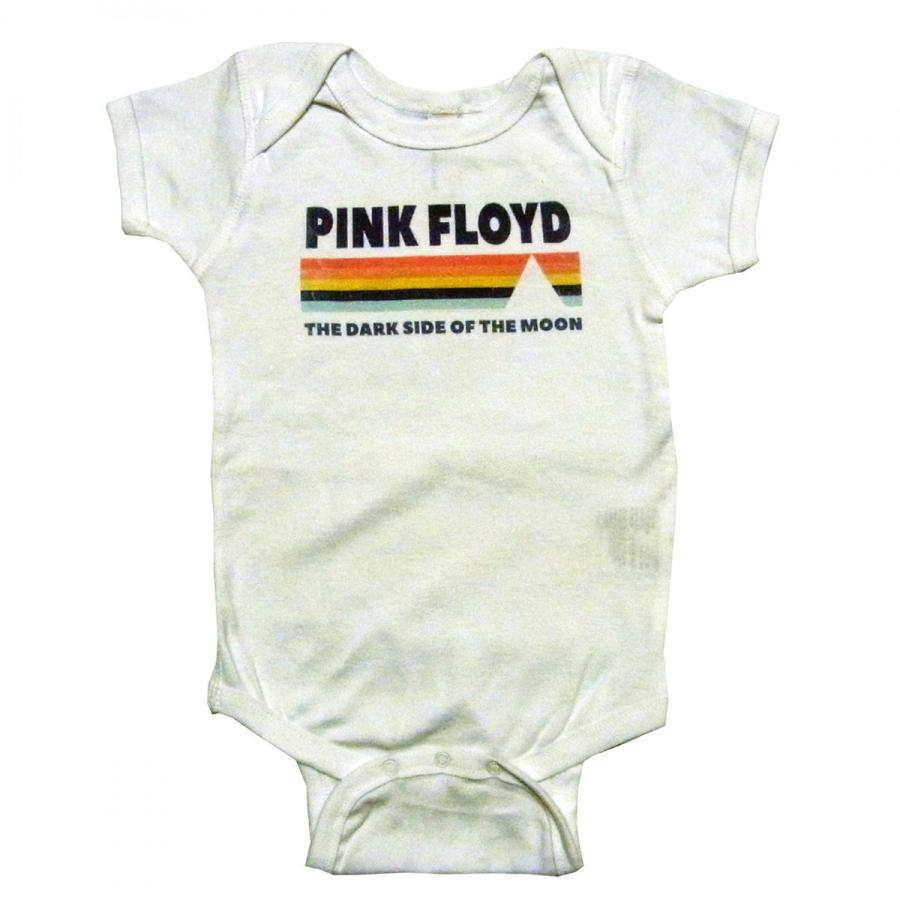 PINK FLOYD DARKSIDE WHITE BABY ONESIE / ピンク・フロイド オフィシャル バンド チャイルド ベビー