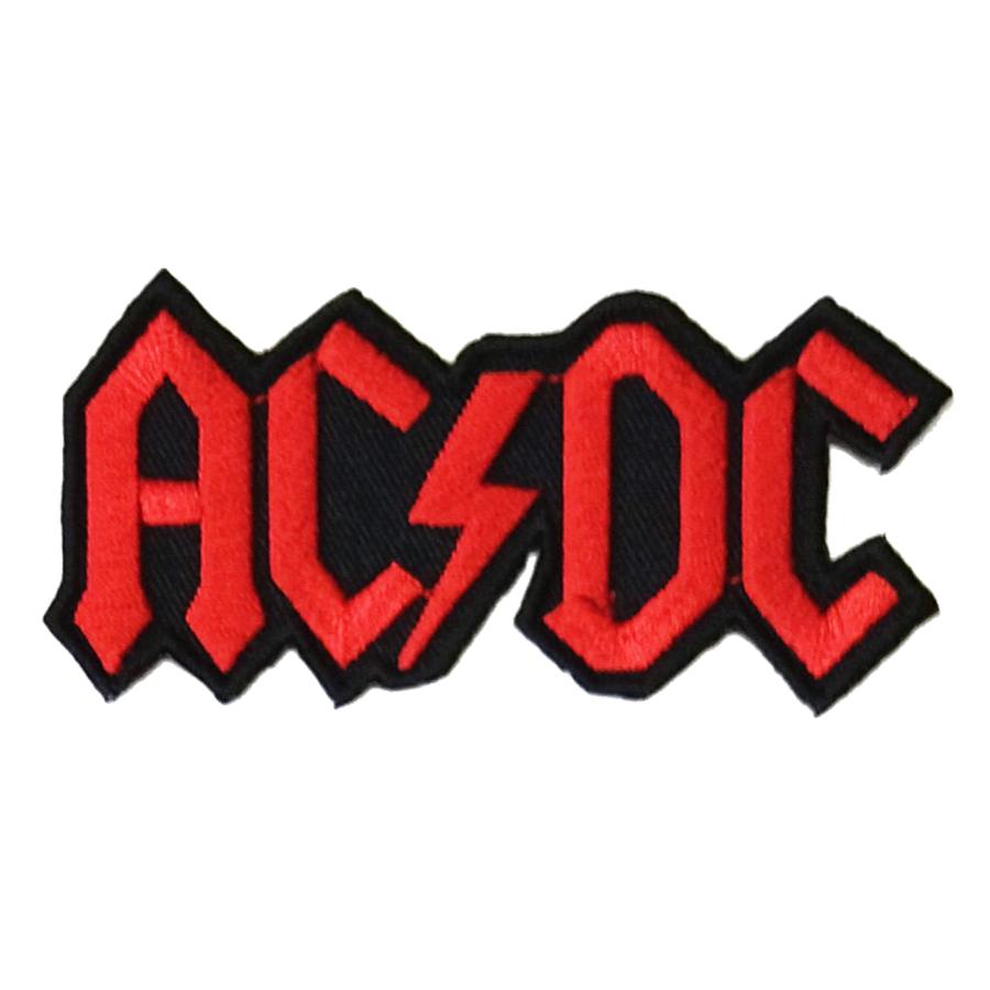 AC/DC - RED LOGO ON BLACK PATCH / エーシー・ディーシー バンド パッチ ワッペン : LAST BANDIT ...
