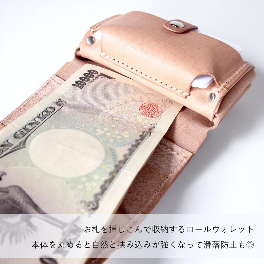LAST Drip Designs 本革 ロールウォレット シングル 三つ折り LAST Drip Designs 本革 ロールウォレット シングル 三つ折り