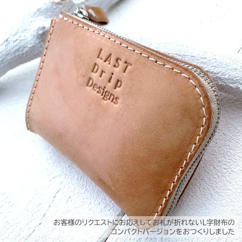 LAST Drip Designs 本革 L字ファスナー 財布 コンパクト L字財布 LAST Drip Designs 本革 L字ファスナー 財布 コンパクト L字財布