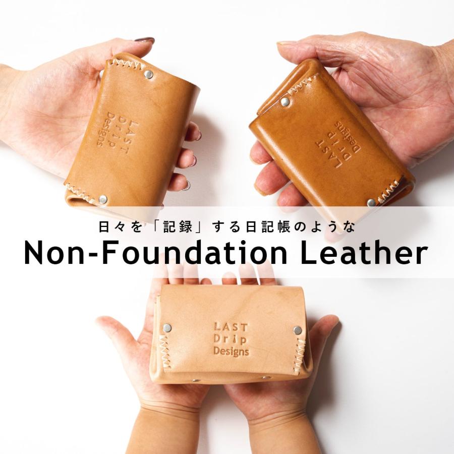 LAST Drip Designs 本革 ロールウォレット ダブルホック お札