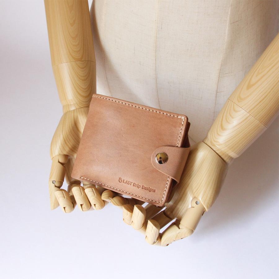 LAST Drip Designs 本革 ベルトホック 二つ折り財布 小銭入れ LAST Drip Designs 本革 ベルトホック 二つ折り財布 小銭入れ