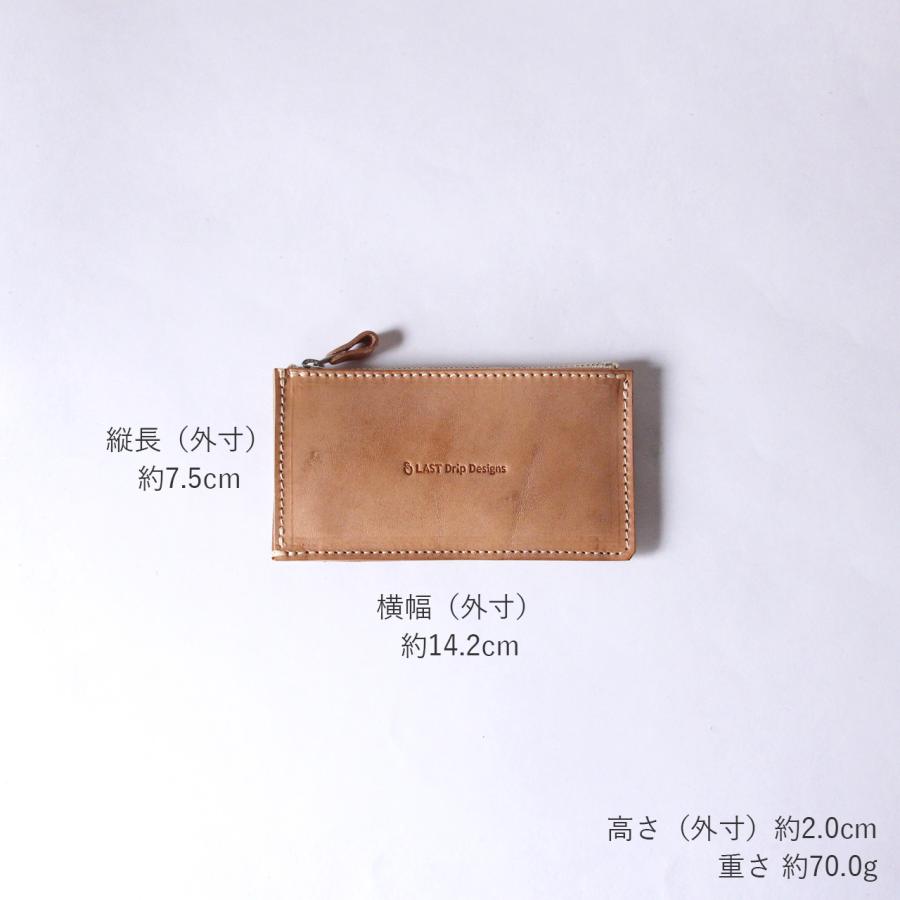 本革 財布 フラグメントケース 小銭入れ カードケース メンズ レディース ヌメ革 革 レザーnfl pst 店 送料無料 受注生産 2~4週の画像