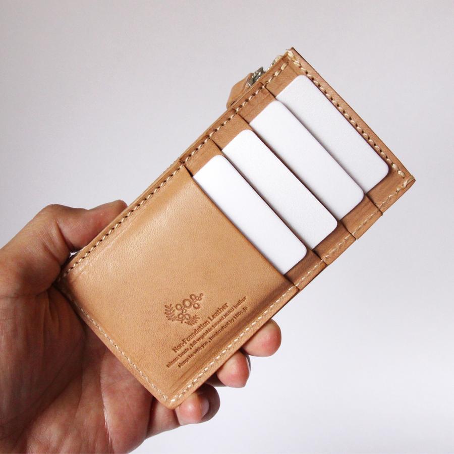 本革 財布 フラグメントケース 小銭入れ カードケース メンズ レディース ヌメ革 革 レザーnfl pst 店 送料無料 受注生産 2~4週の画像