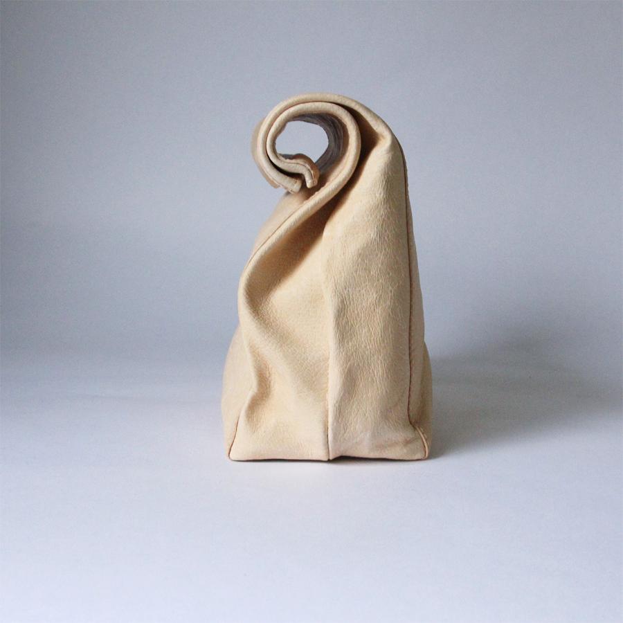 LAST Drip Designs 本革 ペーパーバッグ Mサイズ クラッチバッグ