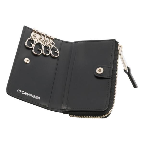 CK CALVIN KLEIN カルバンクライン 牛革 キーケース 4連仕様 小銭入れ