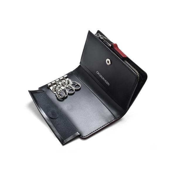 CK CALVIN KLEIN カルバンクライン 牛革 キーケース 4連仕様 小銭入れ