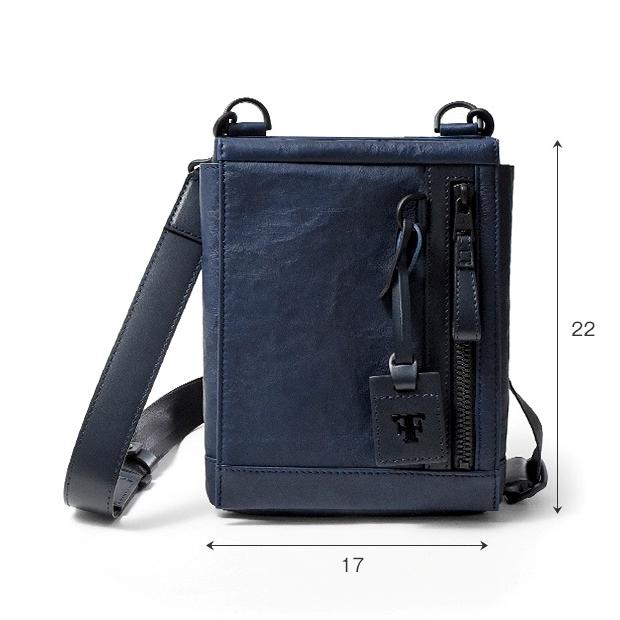 フジタカ FUJITAKA 日本製 定価3,5万 牛革 本革 ショルダーバッグ 