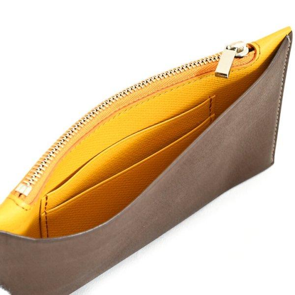 フジタカ FUJITAKA 日本製 定価2万 牛革 本革 長財布 チョコ : fj18627 