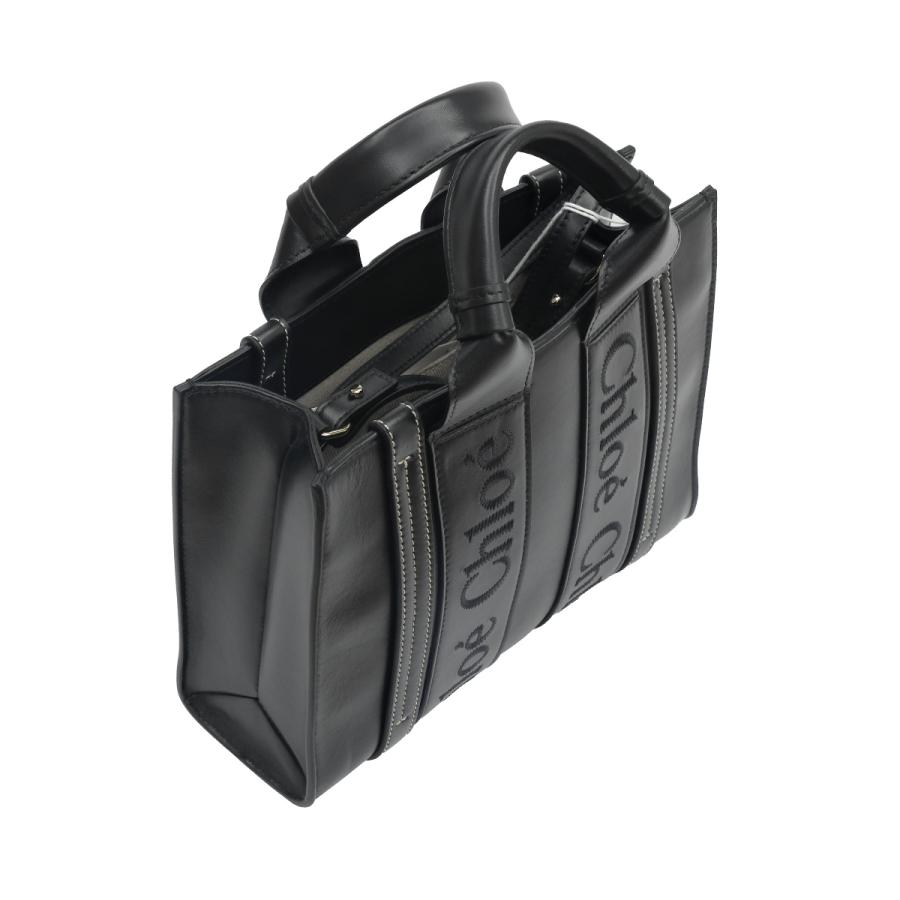 CHLOE クロエ トート WOODY ウッディ CHC23US397I60 001 レザー Chloe CHLOE クロエ トート WOODY ウッディ CHC23US397I60 001