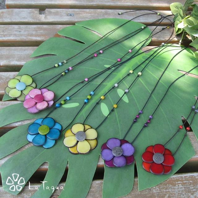 LT-1016 タグア ネックレス 小花  Tagua Necklet | 