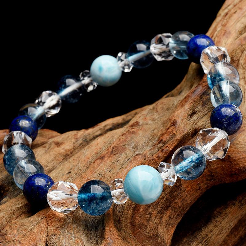 ラリマー ラピスラズリ クラック水晶 スターカット水晶 恋愛 幸運 癒や