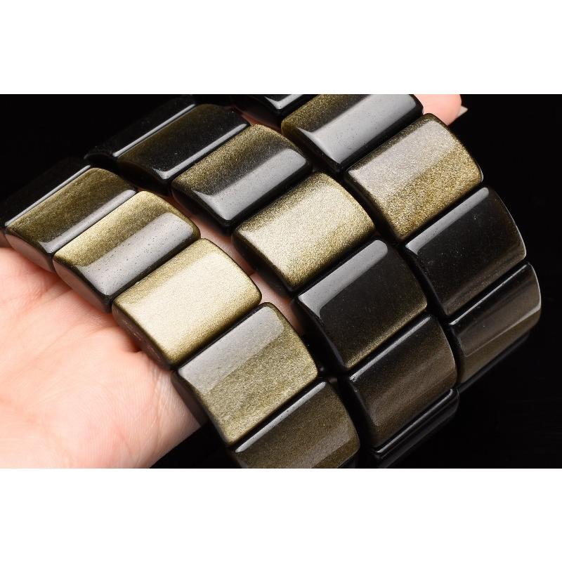 ゴールデンオブシディアン 14x20mm バングル_B1014 : ラトリエ - 通販