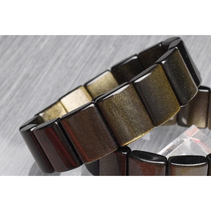 ゴールデンオブシディアン 14x20mm バングル_B1014 : ラトリエ - 通販