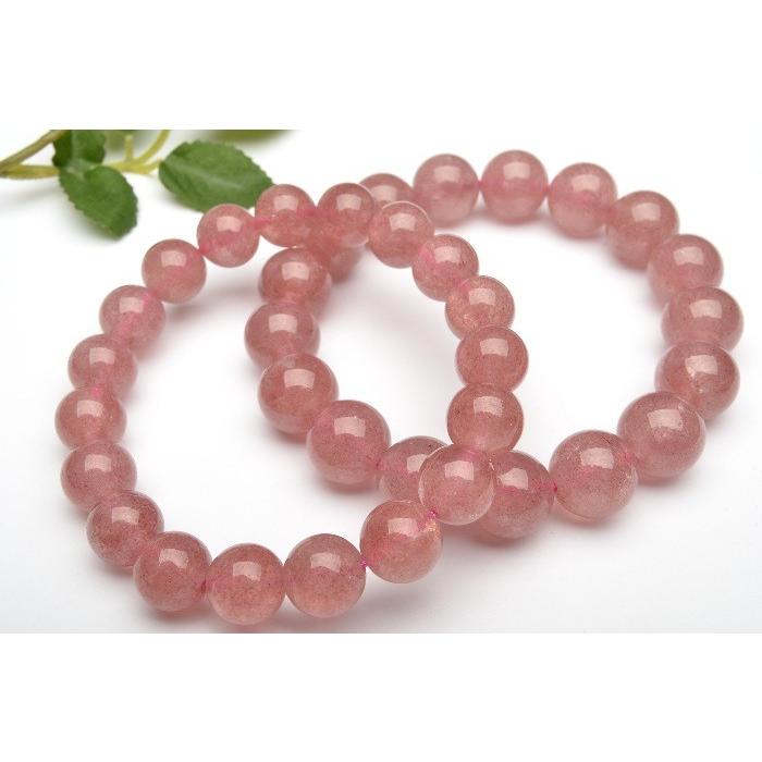 AA ストロベリークォーツ 9mm ブレスレット_B107-9 : ラトリエ - 通販