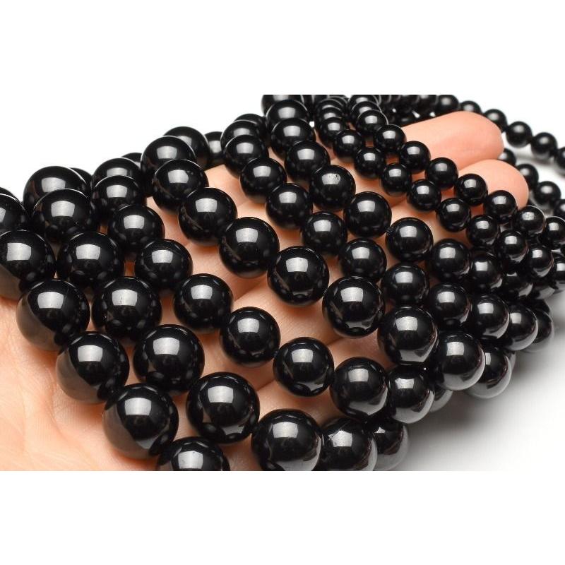 溢れる重厚感 ブラックスピネル 10mm ブレスレット_B1158-10
