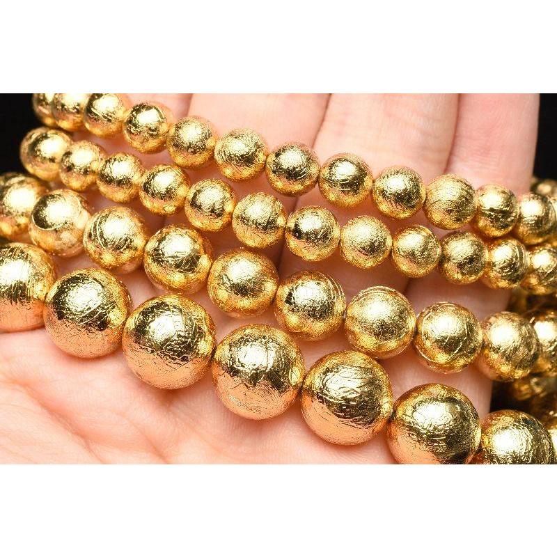 お買い得！ メテオライト(アルタイ隕石) 6mm ゴールドコーティング  