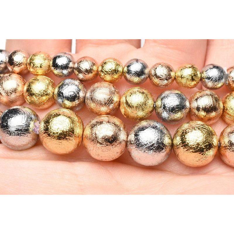お買い得！ メテオライト(アルタイ隕石) 10mm MIXカラー ブレスレット 