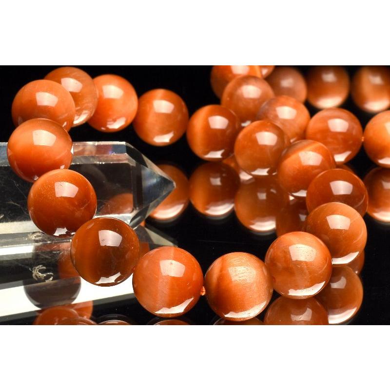 夕焼けの美しさ サンセットタイガーアイ 14mm ブレスレット _B1367-14