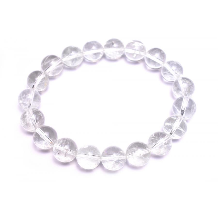 レインボー虹入り！ グリーンアメジスト 11mm ブレスレット 1個