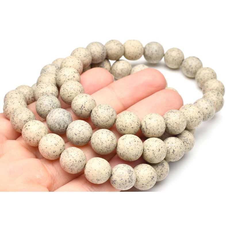 台湾産◇ホクトライト 北投石 6-6.5mm ブレスレット 1個売り _B1402-6