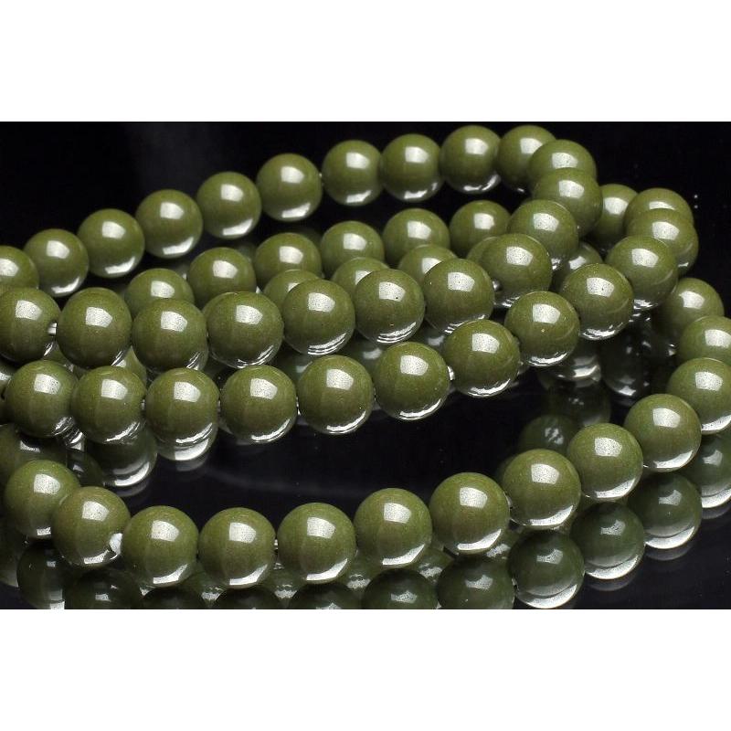 台湾産◇グリーン ホクトライト 北投石 6mm ブレスレット 1個売り