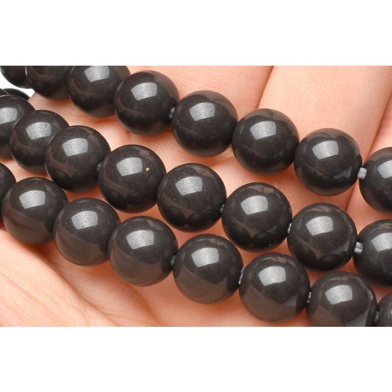 台湾産◇ブラック ホクトライト 北投石 12mm ブレスレット 1個売り 