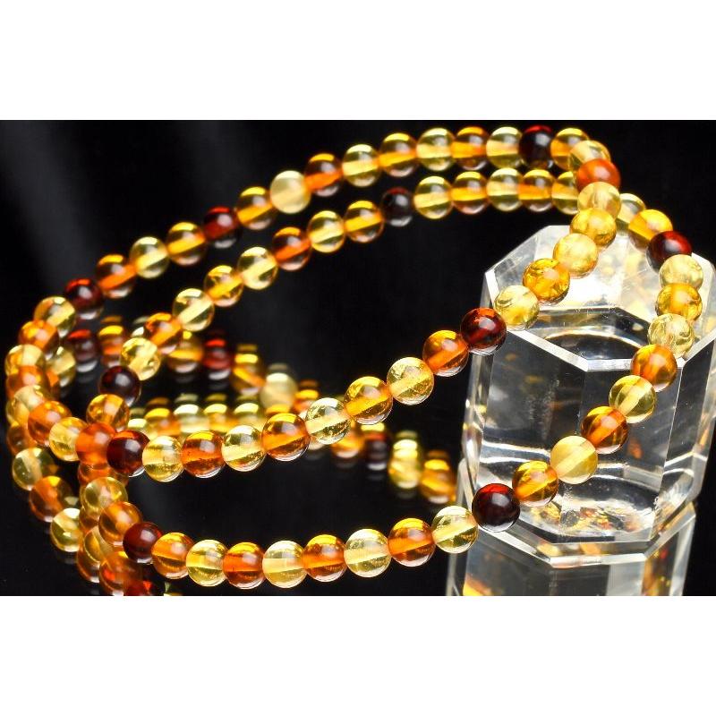 天然アンバー琥珀ミャンマー産ブレスレット