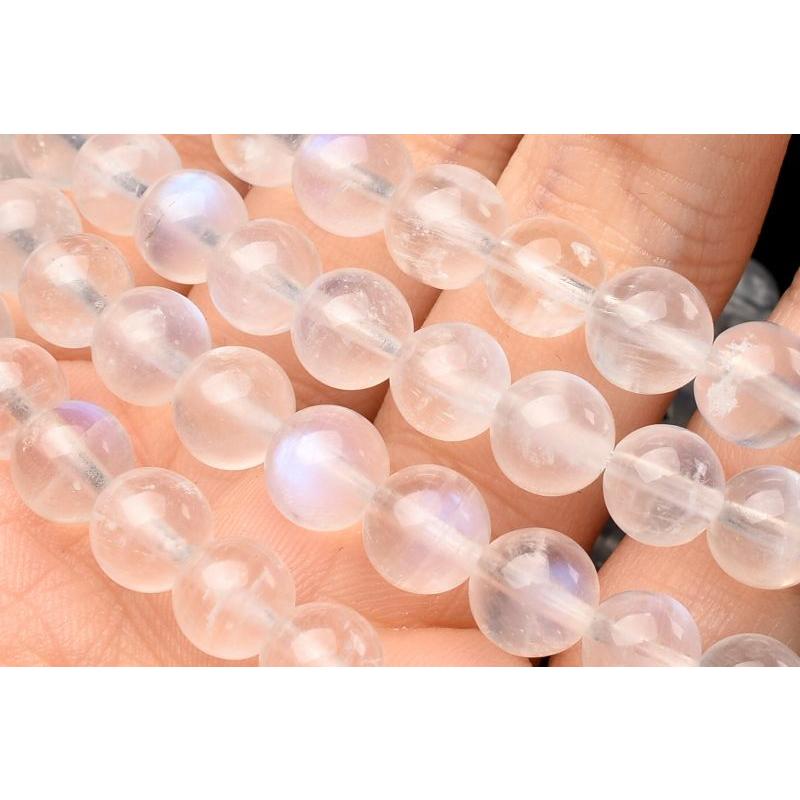 スリランカ産◇ブルーシラー ムーンストーン 7mm ブレスレット 1個売り 