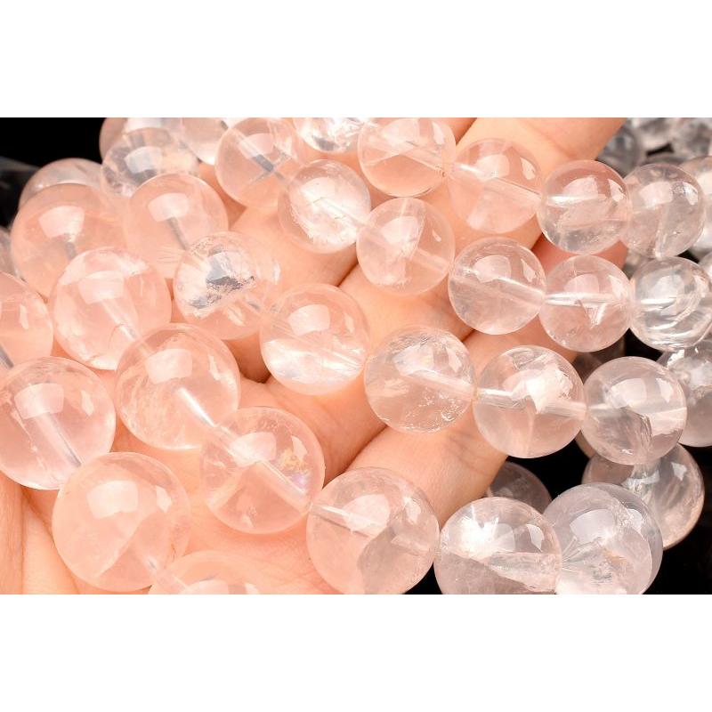 マダガスカル産◇虹入り アイリスローズクォーツ 10mm ブレスレット 1