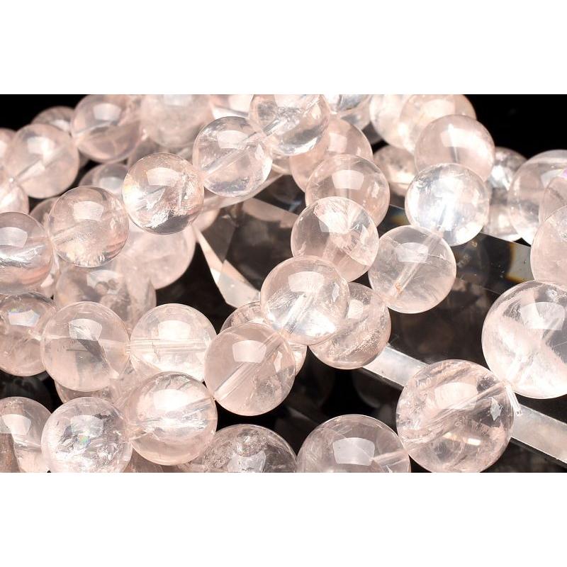 マダガスカル産◇虹入り アイリスローズクォーツ 10mm ブレスレット 1