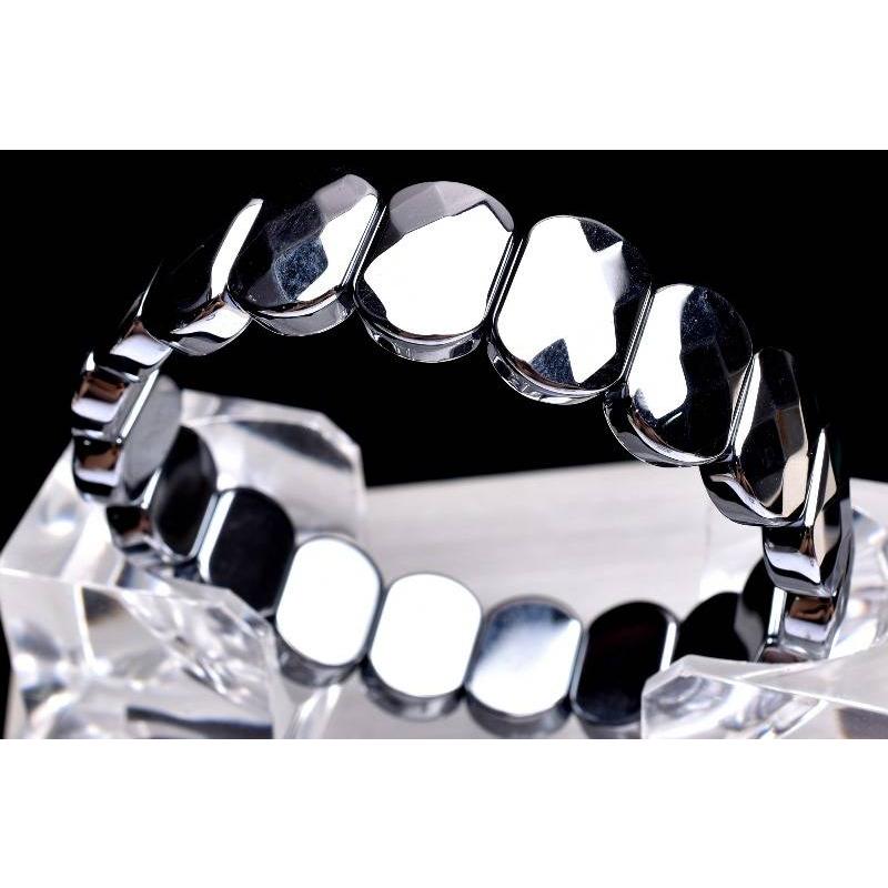 高純度 テラヘルツ鉱石 10x14mm オーバルカット バングル 1個売り_