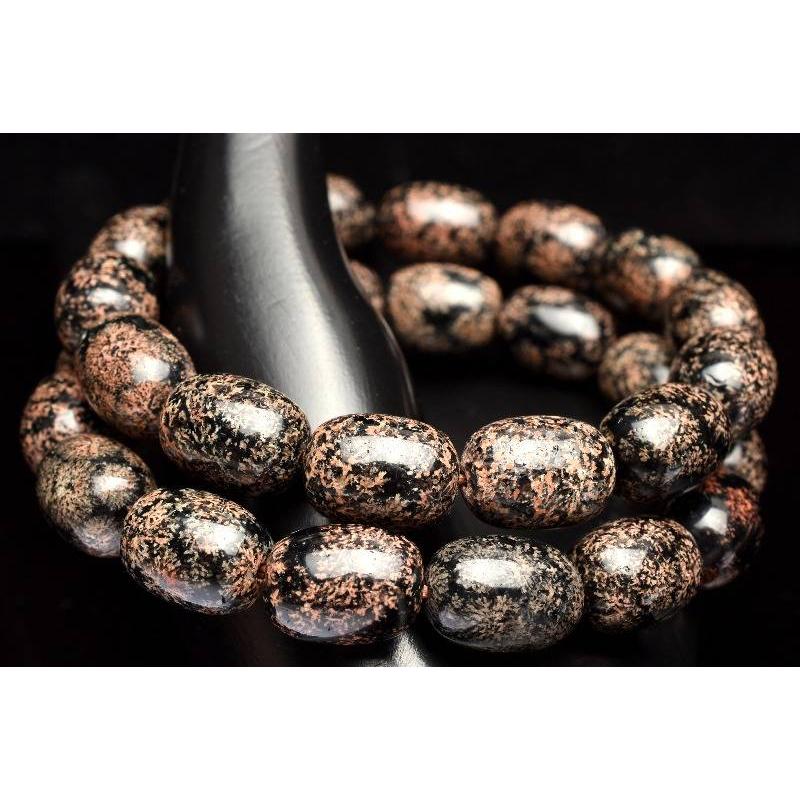 桜模様 スノーフレークオブシディアン 13-14x10mm チューブ