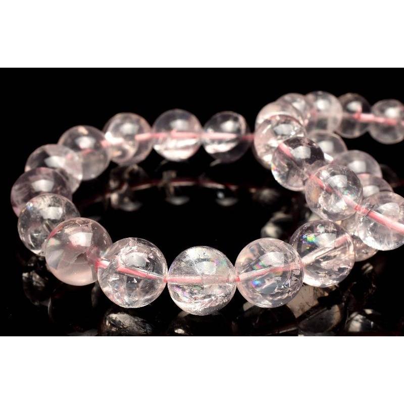 虹入り！◇マダガスカル産 アイリスローズクォーツ 10.5mm