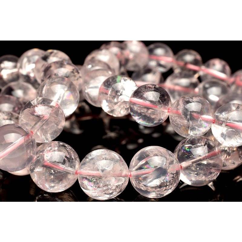 虹入り！◇マダガスカル産 アイリスローズクォーツ 10.5mm