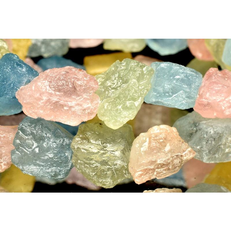 石の魅力 MIXベリル(マルチカラーアクアマリン) 8-13x8-10mm