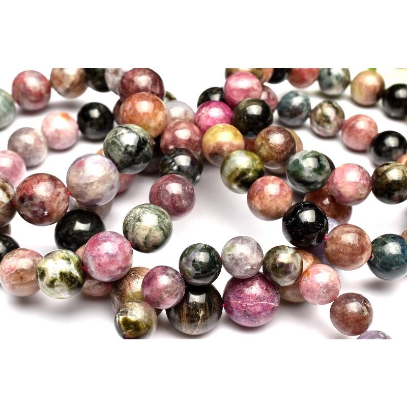 マルチカラー トルマリン 10mm ブレスレット 1個売り _BG5771-10 