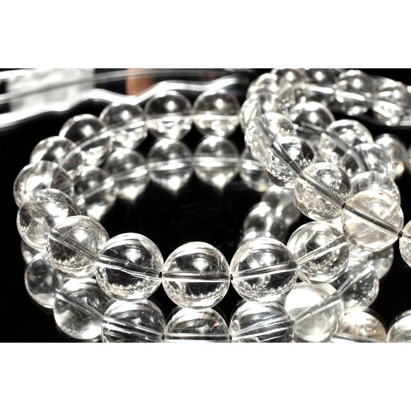 高透明◇繊細銀針 シルバールチルクォーツ 8.5mm ブレスレット 1個売り
