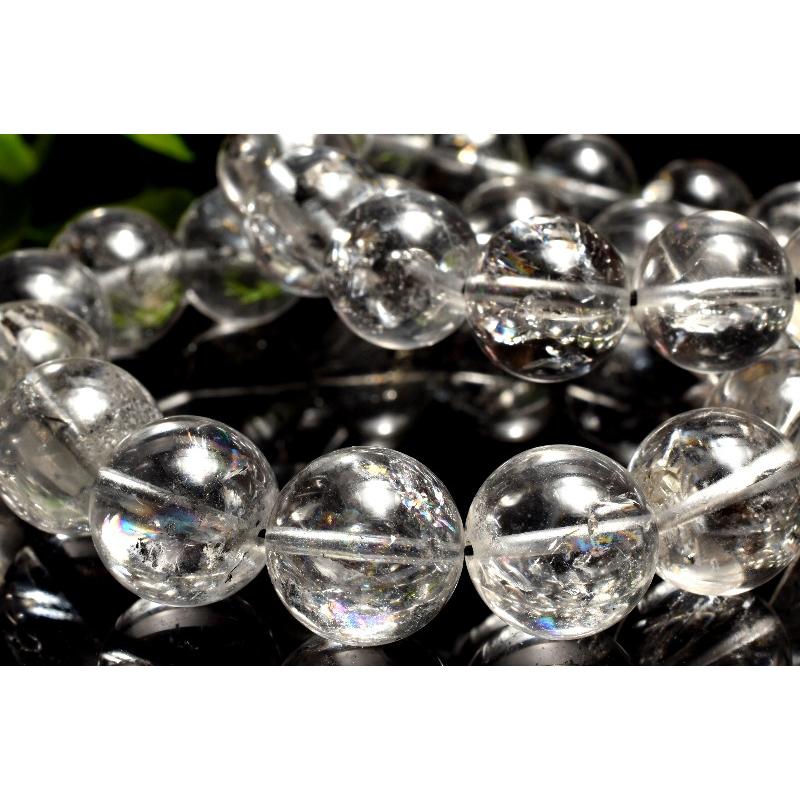 虹入り エレスチャルクォーツ 11.5mm ブレスレット 1個売り _BG5915