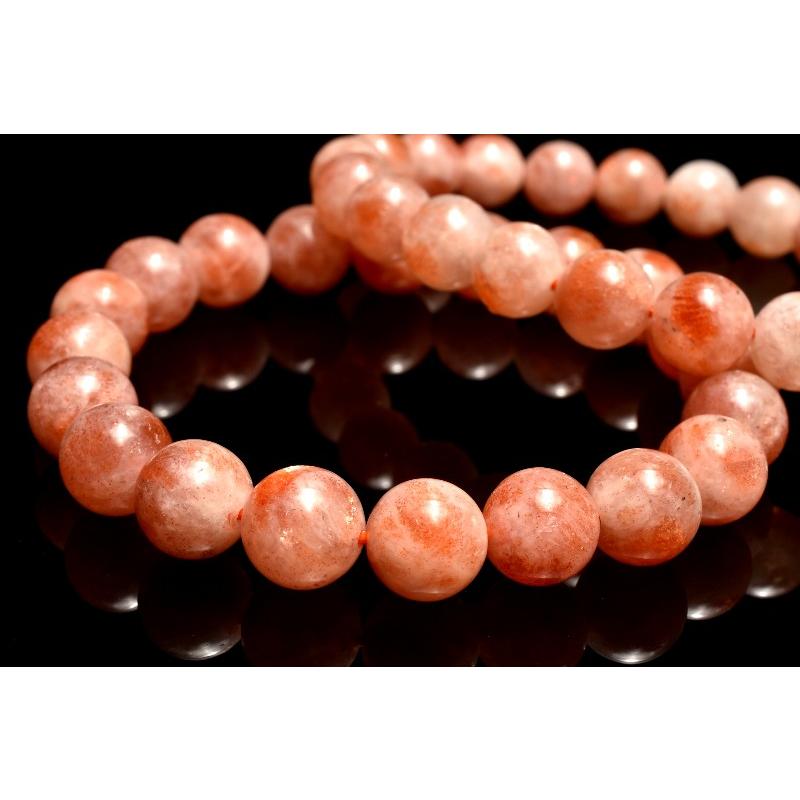 アルーシャ産◇ミルキー フェルドスパーサンストーン 11mm