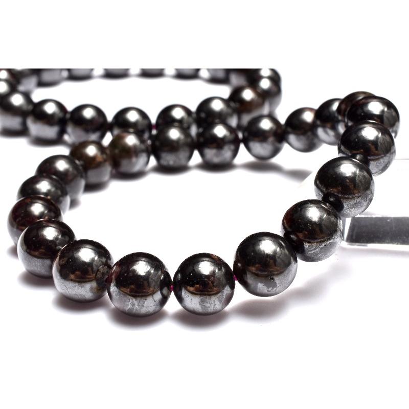重厚感 ブラックアイアンスギライト(杉石) 10.5mm ブレスレット 1個