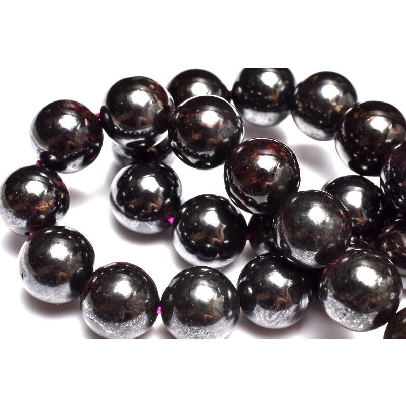 重厚感 ブラックアイアンスギライト(杉石) 10.5mm ブレスレット 1個