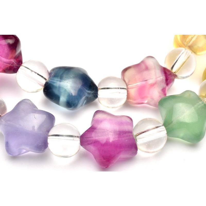 14kgf マルチカラーフローライト︎✦︎︎︎.ブレスレット⋆˙⟡ 14kgf マルチカラーフローライト︎✦︎︎︎.ブレスレット⋆˙⟡