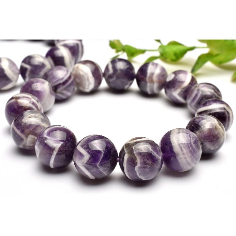 くっきり縞模様 ケープアメジスト 10mm ブレスレット 1個売り _BG6141